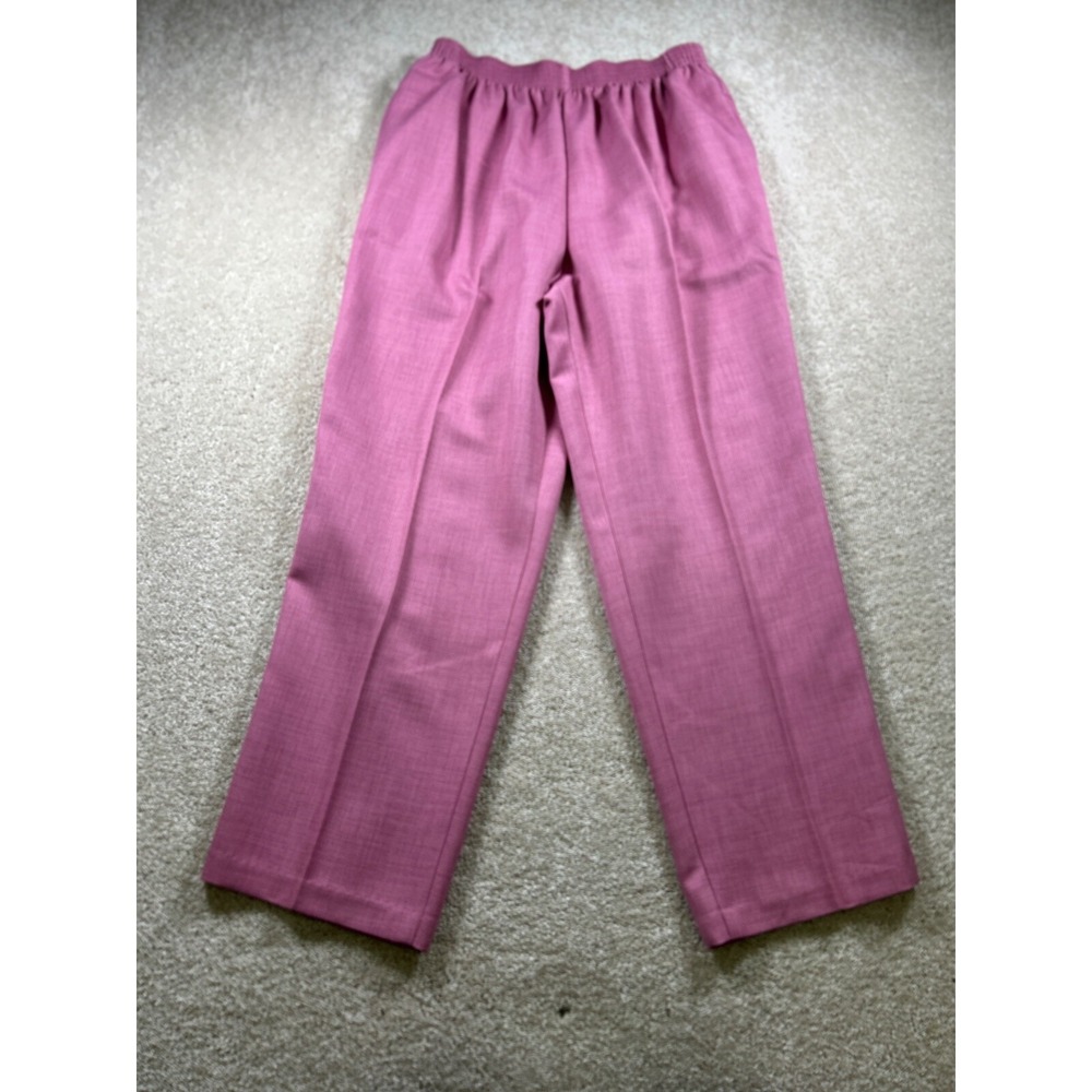Vintage Bonworth Womens Size L Petite Pull‎ On Elastci Pants Pink Mauve